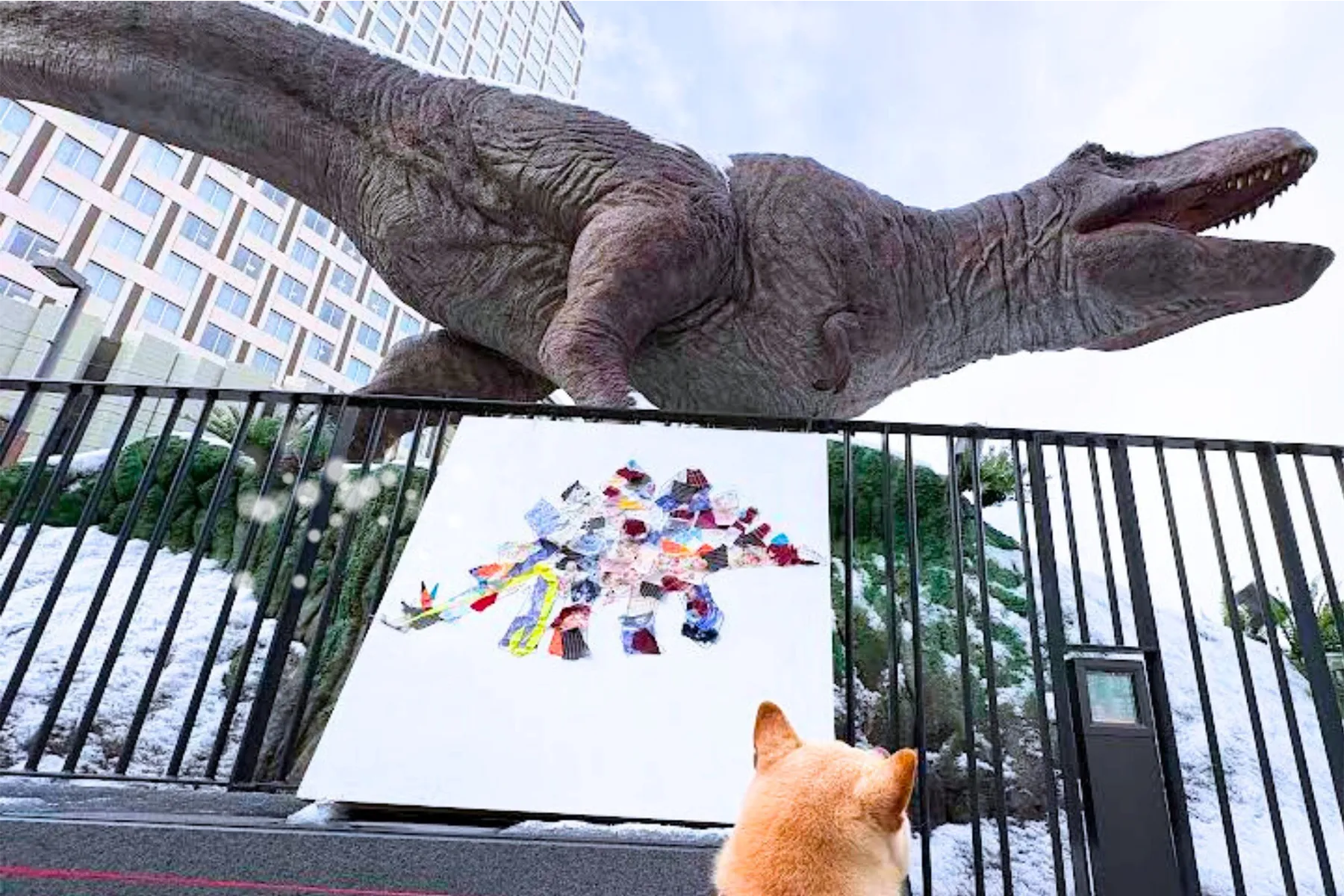 繊維端材が動き出す。 よみがえれ恐竜！ふくい発★端材アート